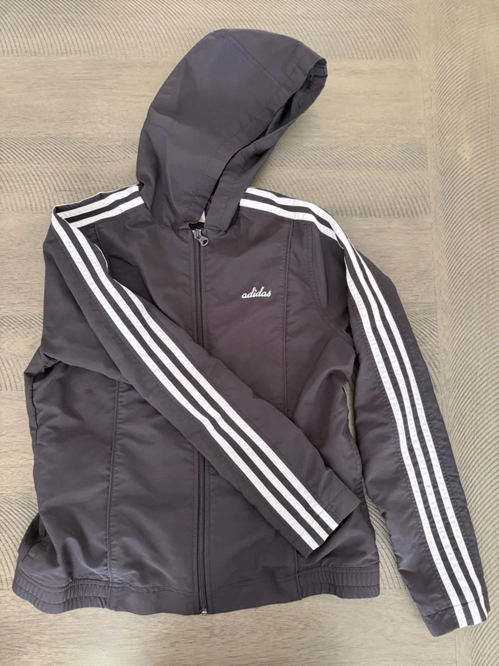 Adidas Black Hooded Track Jacket - Picture 5 of 6